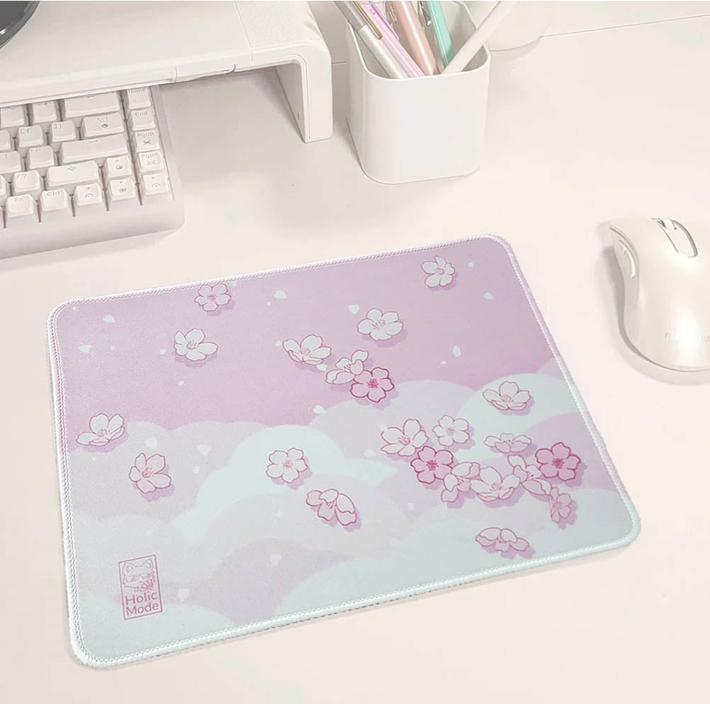 Sakura Clouds Mouse Pad